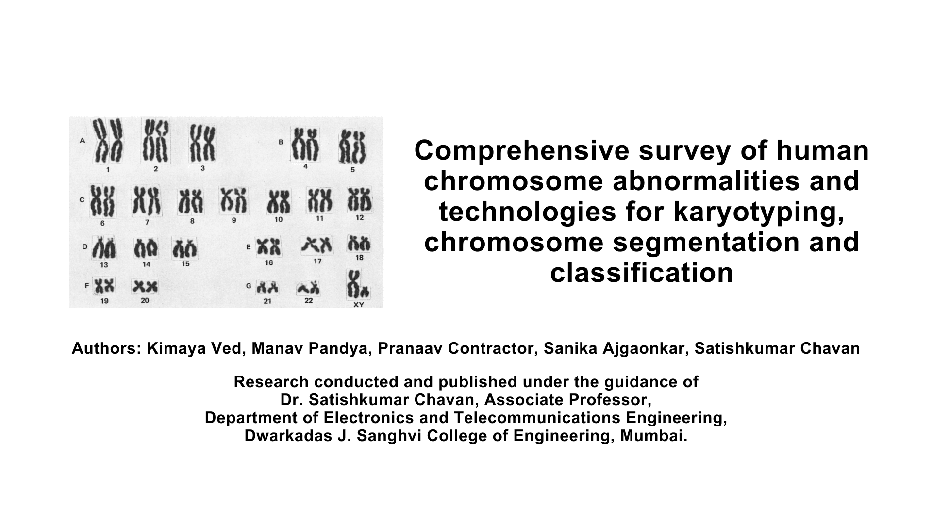Survey on Human Chromosome Abnormalities and Karyotyping Technology